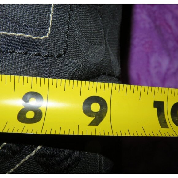 Coach 2006 Black Jacquard & Leather Signature Messenger Crossbody Satchel Bag - Picture 12 of 14